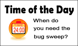 Bug Sweeping Cost in Frome
